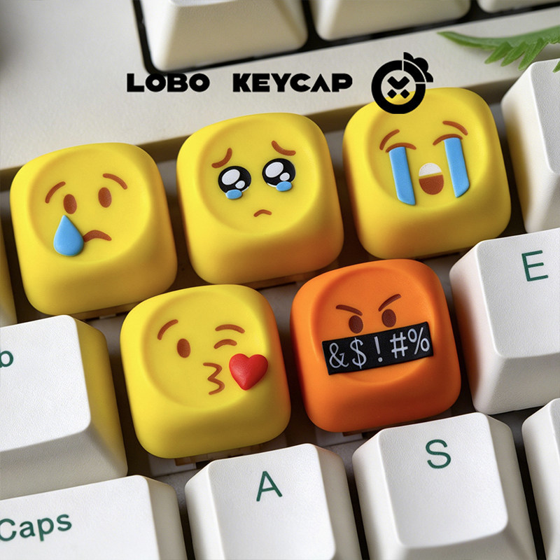 Gaming Keyboard Emoji - Teclas Emoji Kawaii Personalizadas de Resina,