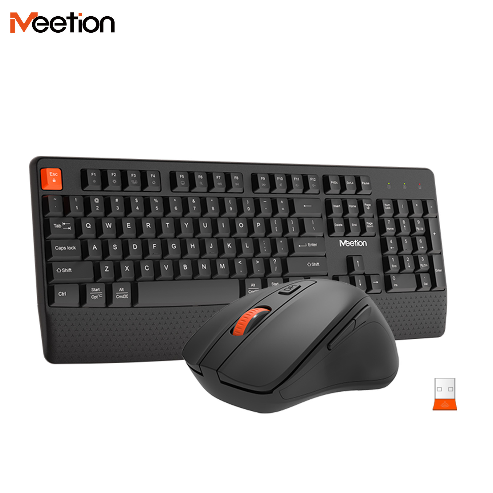 Gaming Keyboard No Noise - Conjunto de Teclado y Ratón Inalámbrico