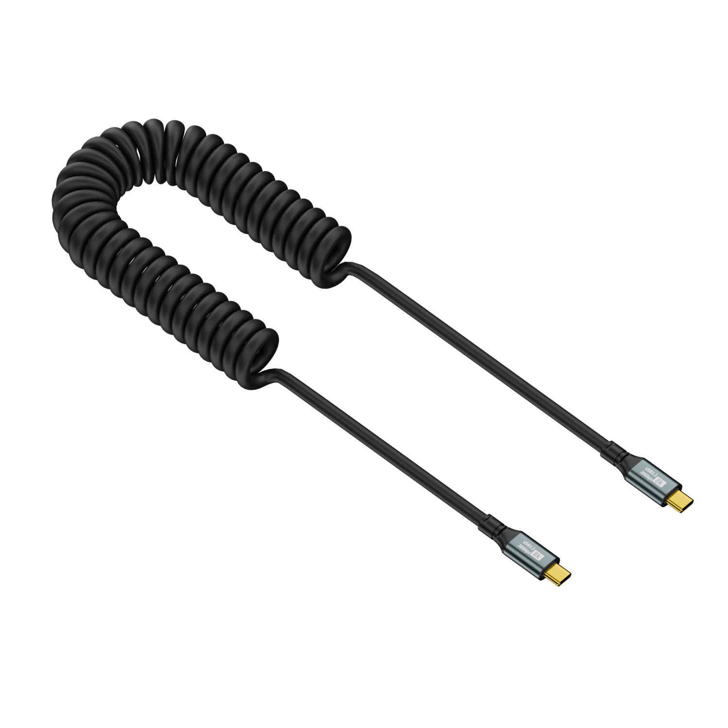 Coiled Usb Cable - Cable de Carga Rápida en Espiral