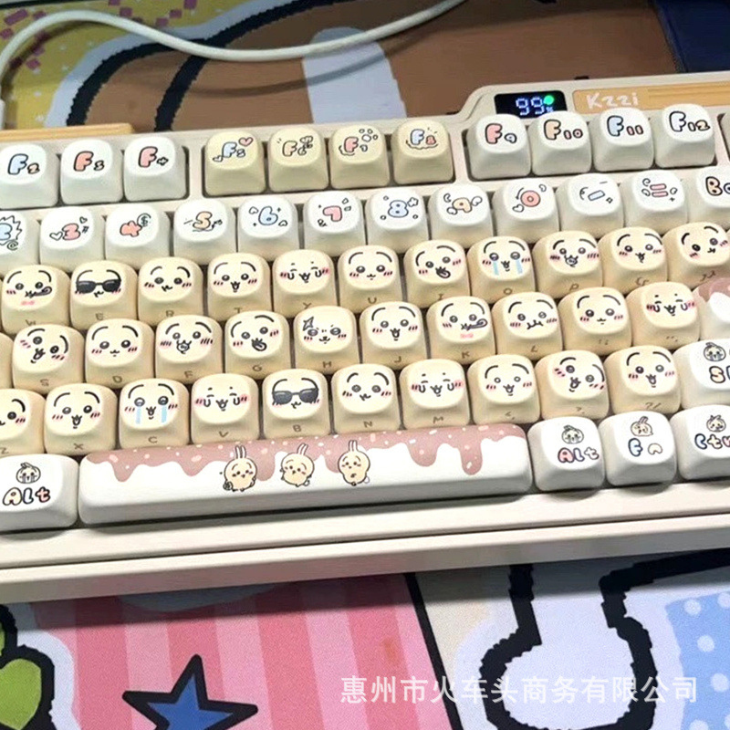 Gaming Keyboard Emoji - Juego de teclas Chiikawa con emoticonos