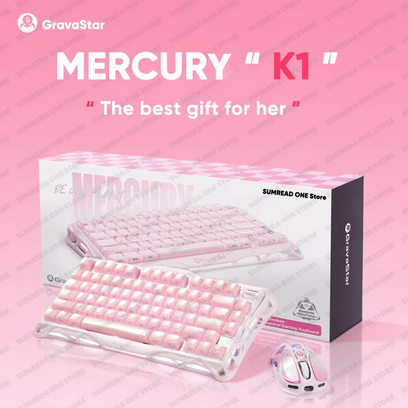 Gaming Keyboard Mechanical Wireless - Grava Star Mercury K1 Teclado mecánico