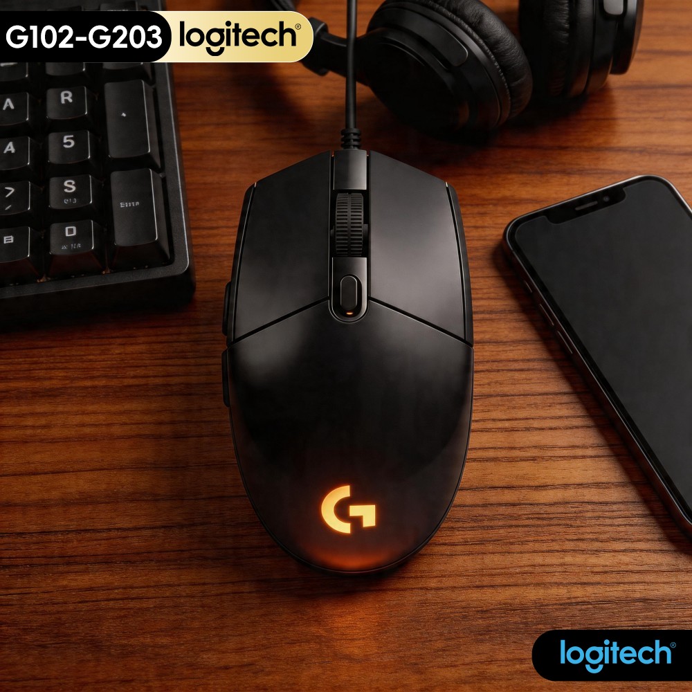 Logitech Mouse G203 - Ratón para Juegos Logitech G203 G102,