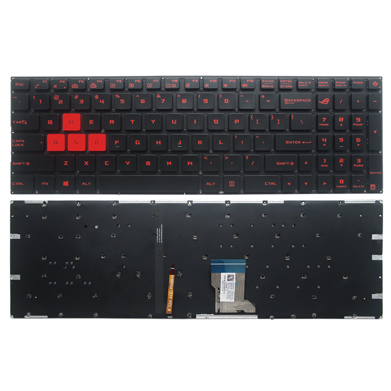 Gaming Keyboard Asus - GZEELE inglés EE. UU. Teclado retroiluminado