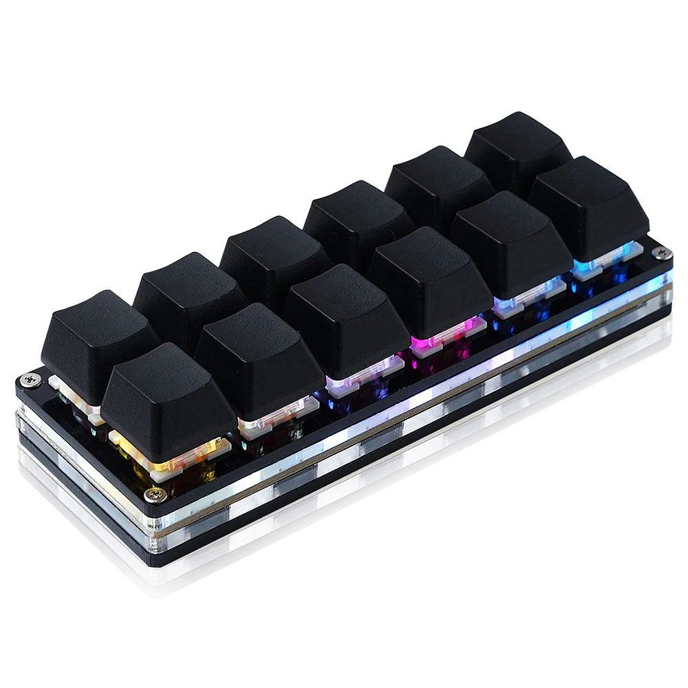 Gaming Keyboard 1 Hand - Mini juego de 12 teclas, teclado