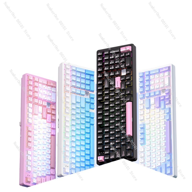 Gaming Keyboard Wireless - Teclado mecánico de aleación de aluminio,