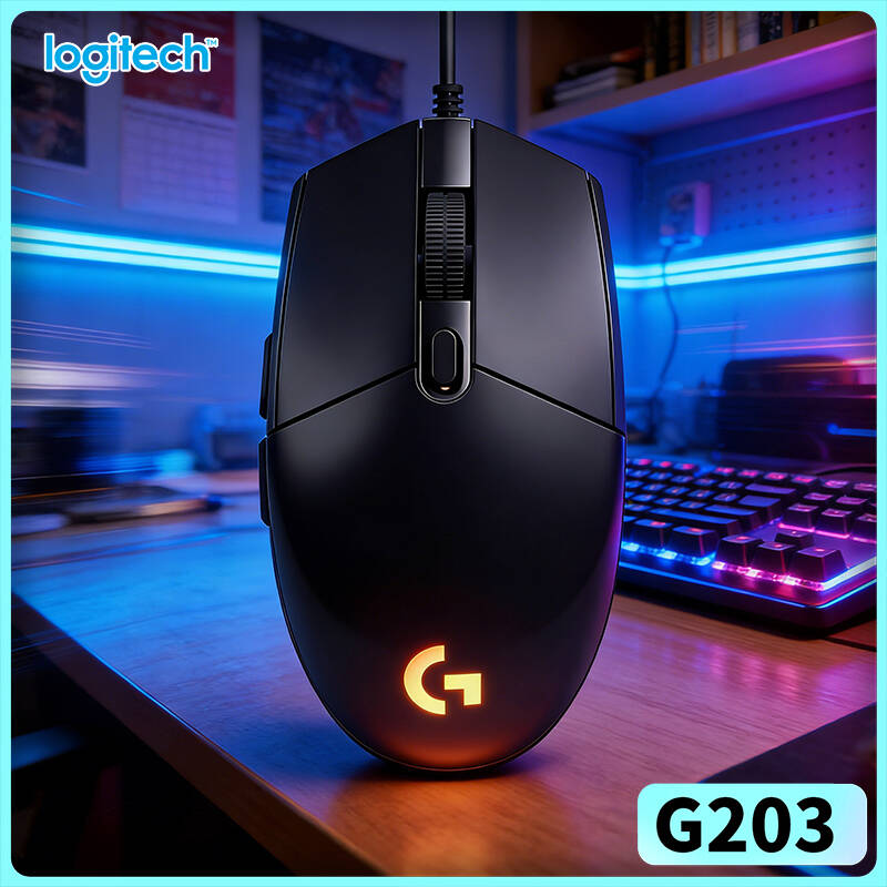 Logitech Mouse G203 - Ratón con Cable Logitech G203 LIGHTSYNC