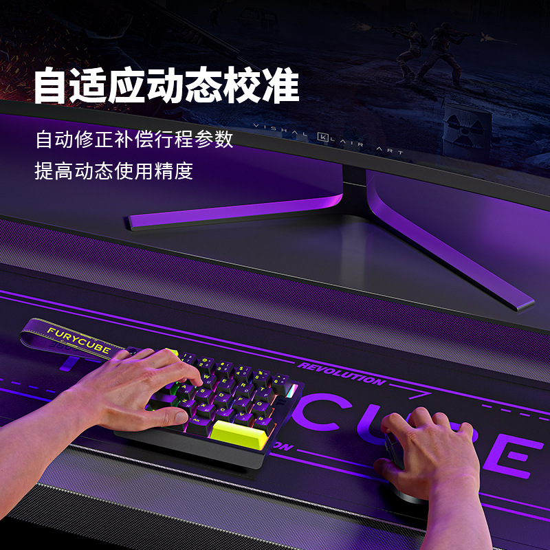 FURYCUBE-Teclado mecánico M30H - Gaming Keyboard Hand reseña y precio