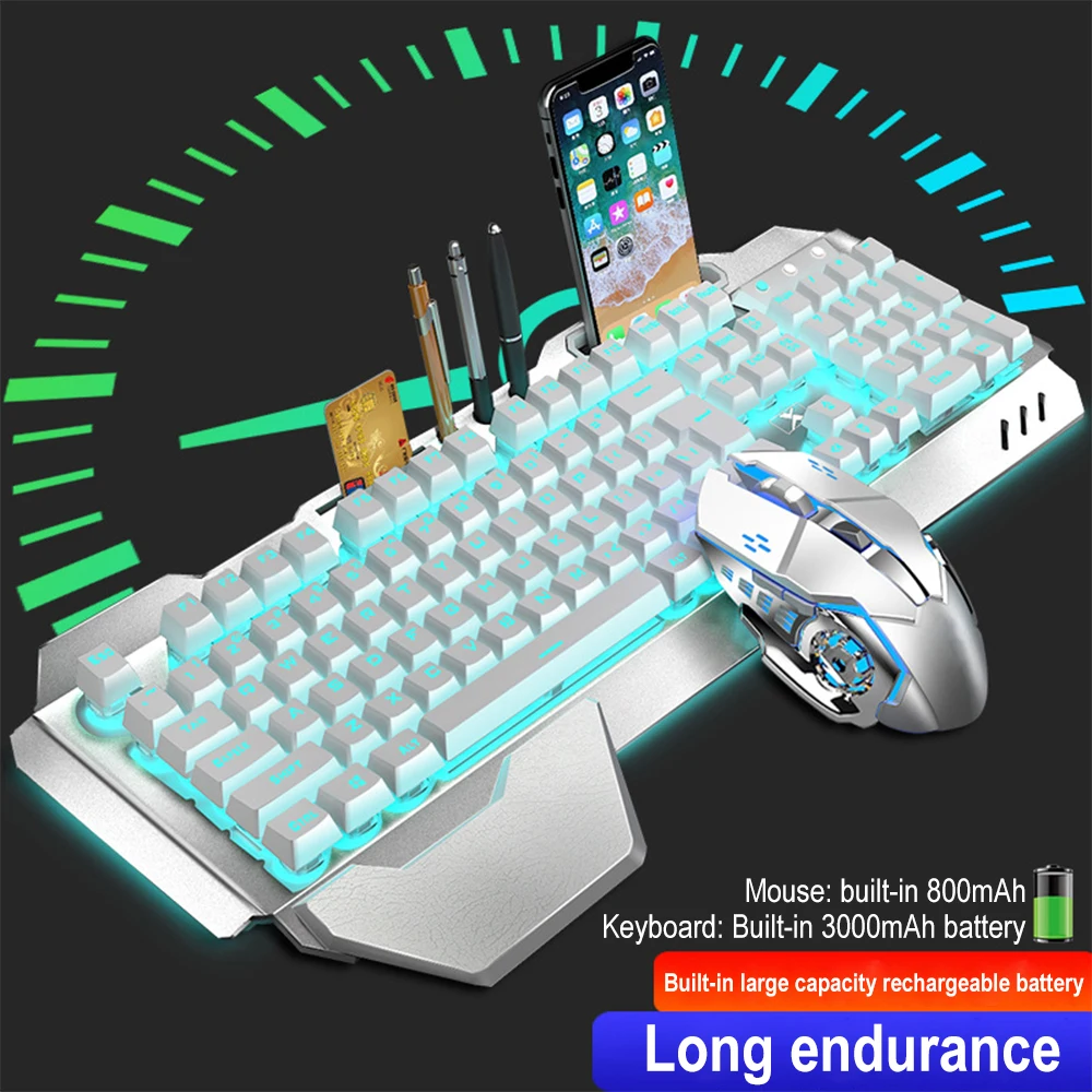 Teclado y ratón inalámbricos K - Gaming Keyboard Mechanical Wireless reseña y precio