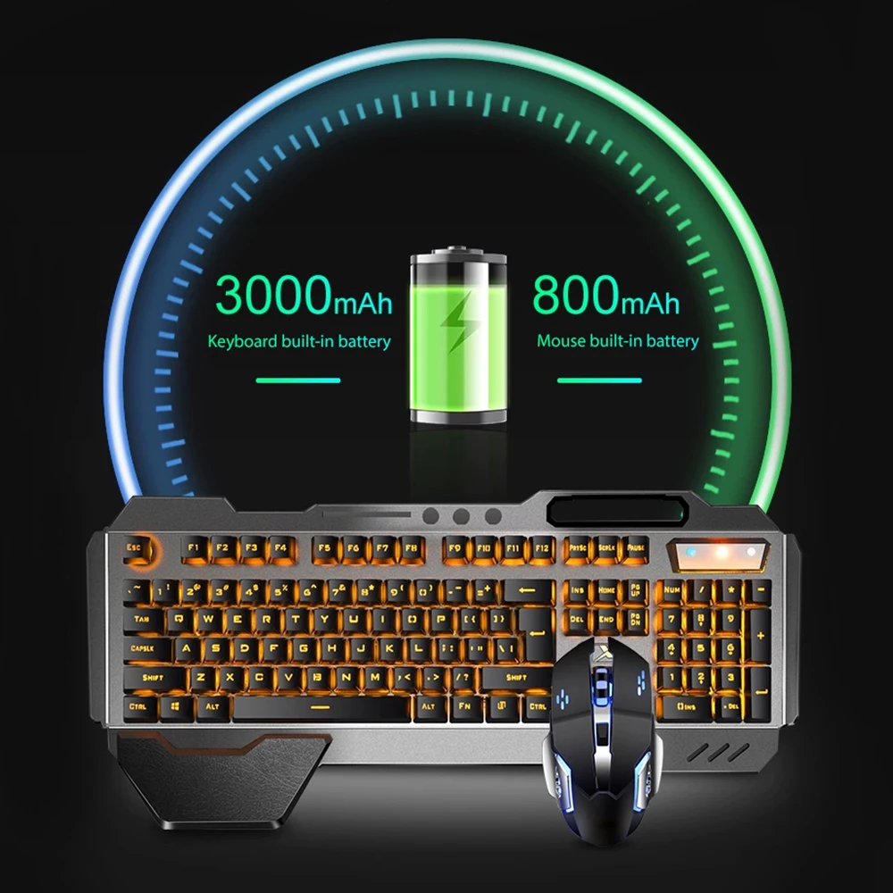 Teclado y ratón inalámbricos K - Gaming Keyboard Mechanical Wireless reseña y precio
