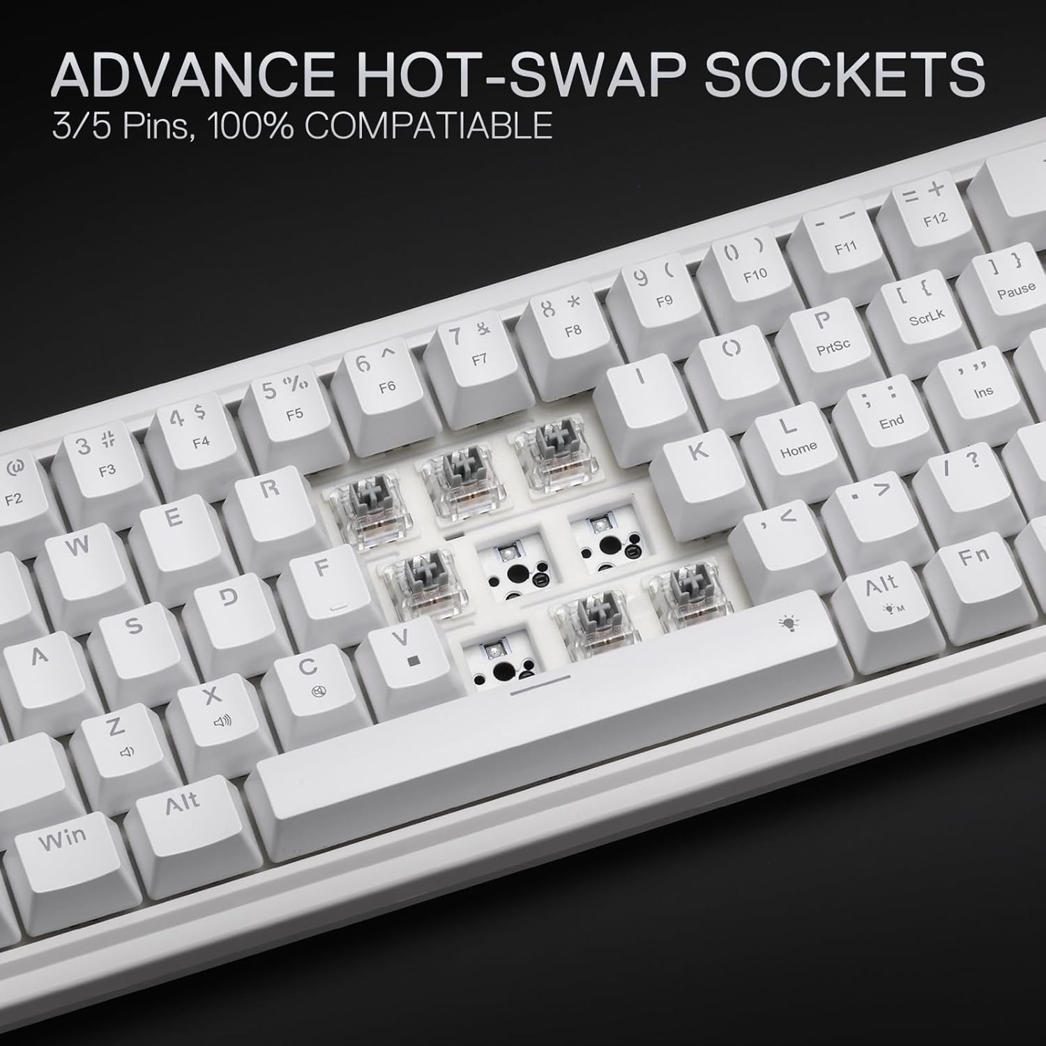 Redragon K709 65% Junta con ca - Gaming Keyboard No Noise reseña y precio