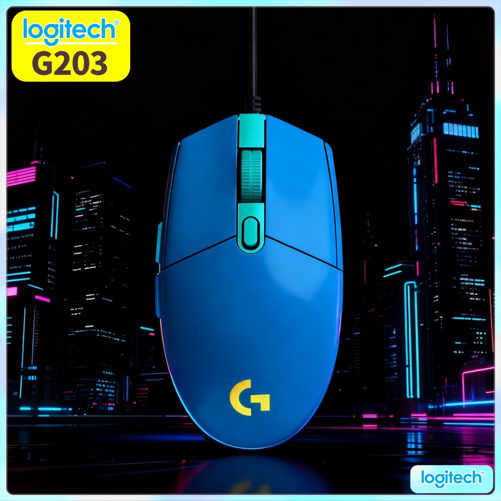 Ratón para juegos con cable Lo - Logitech Mouse G203 reseña y precio