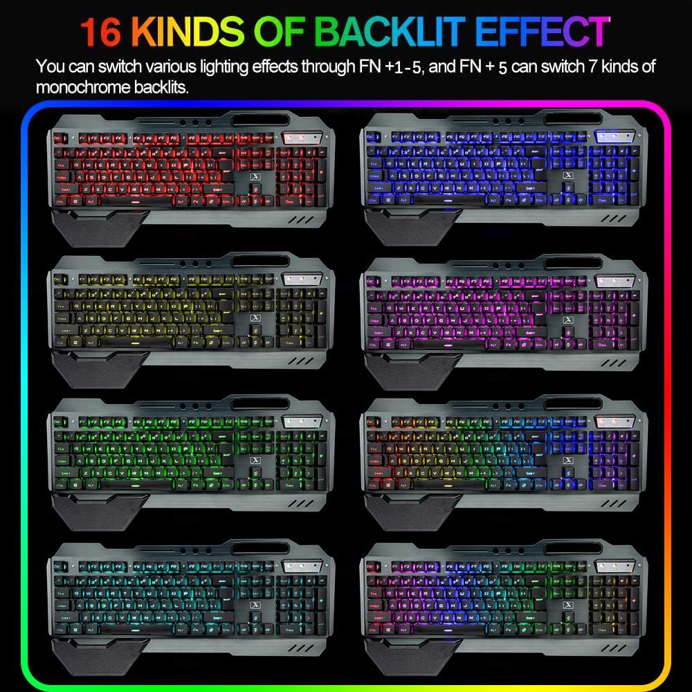 Combo de teclado y ratón inalá - Gaming Keyboard Bundle reseña y precio