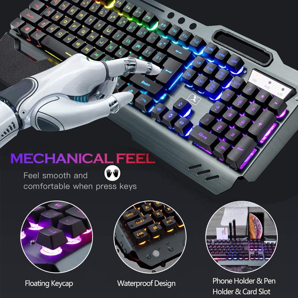 Combo de teclado y ratón inalá - Gaming Keyboard Bundle reseña y precio