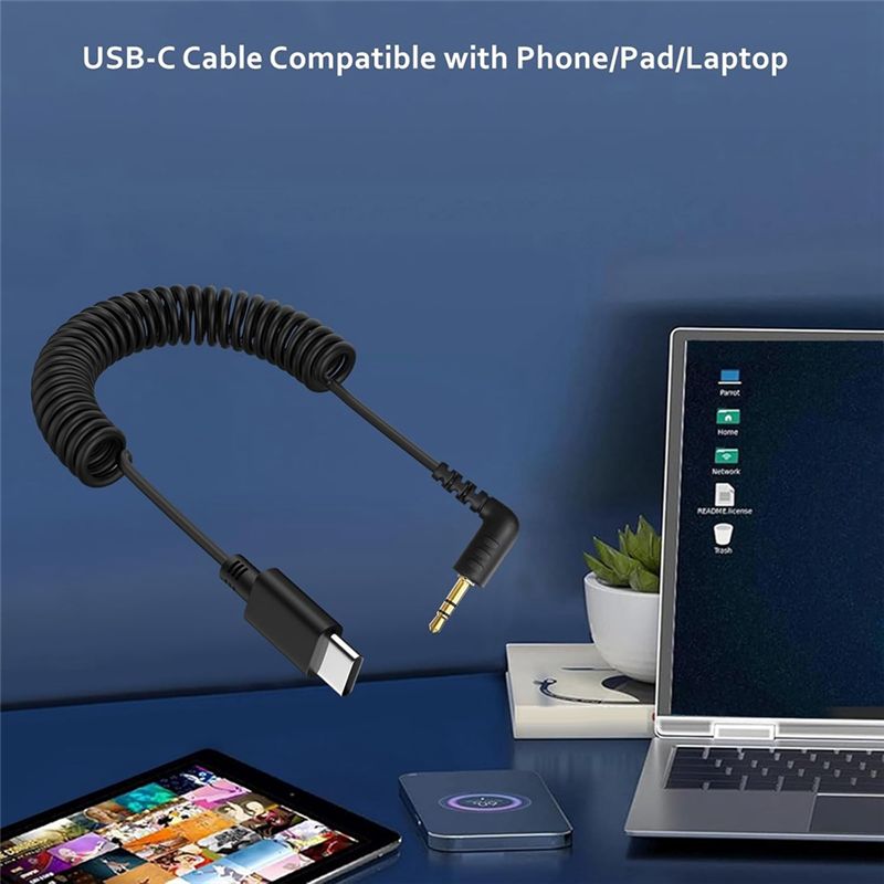 Cable de audio DT21 USB C a TR - Coiled Usb Cable reseña y precio