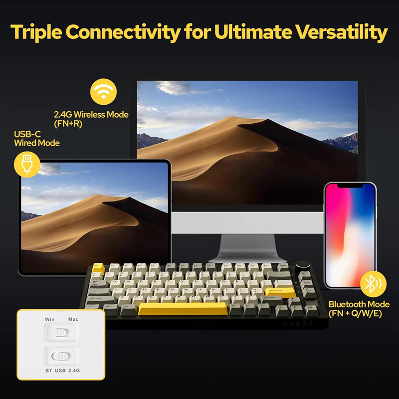 Teclado mecánico para juegos A - Gaming Keyboard Wireless reseña y precio