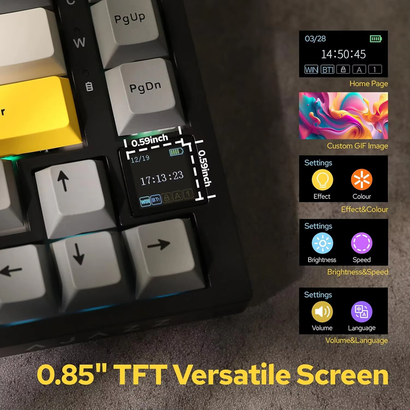 Teclado mecánico para juegos A - Gaming Keyboard Wireless reseña y precio
