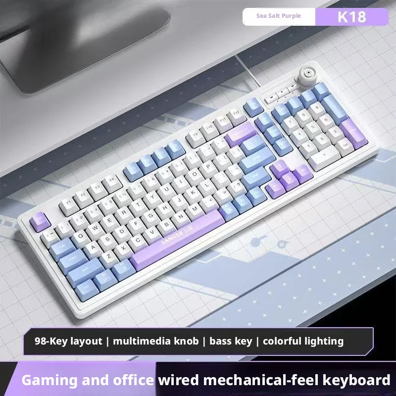 Teclado con Cable de 98 Teclas - Gaming Keyboard No Noise reseña y precio