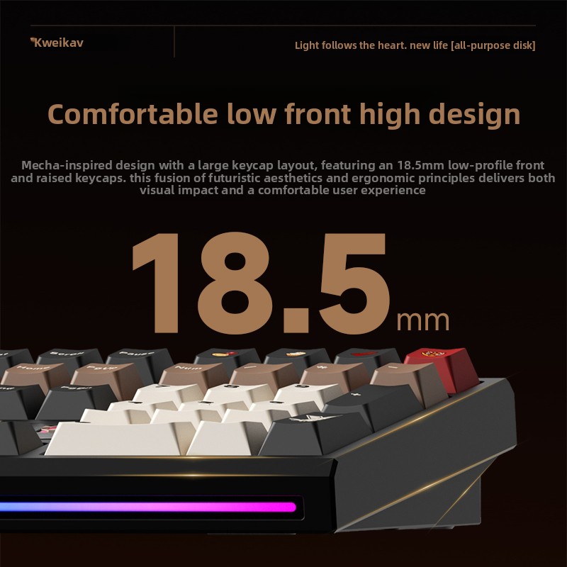 Teclado Mecánico WEIKAV NUT108 - Gaming Keyboard Wireless reseña y precio