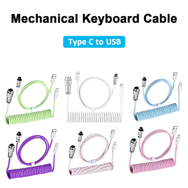 Cable en espiral para teclado  - Coiled Usb Cable reseña y precio