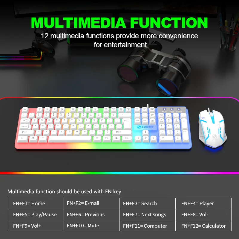 NG GTX350 Teclado para juegos  - Gaming Keyboard Bundle reseña y precio