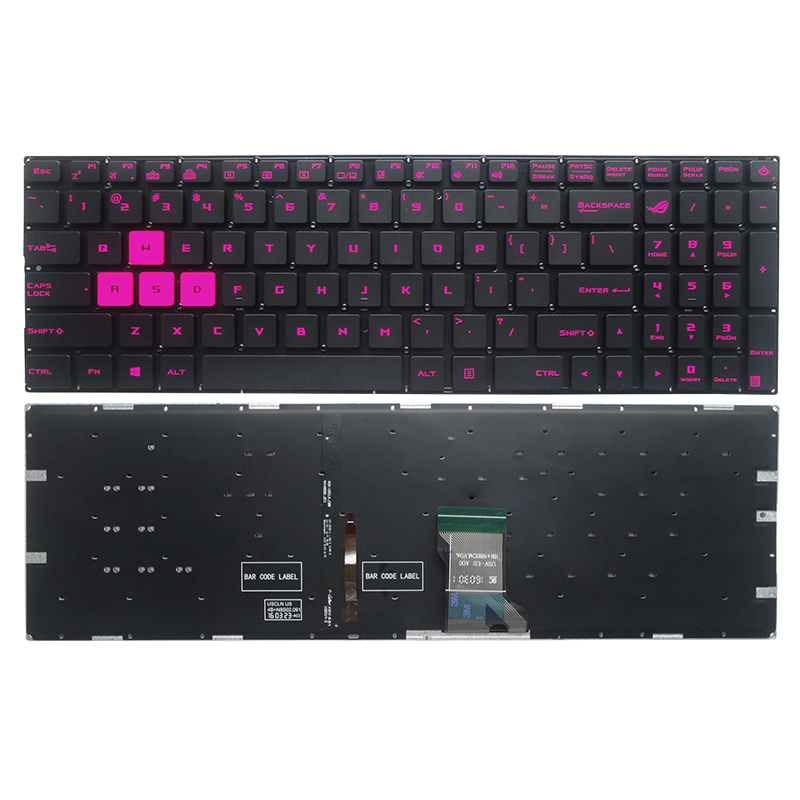 GZEELE inglés EE. UU. Teclado  - Gaming Keyboard Asus reseña y precio