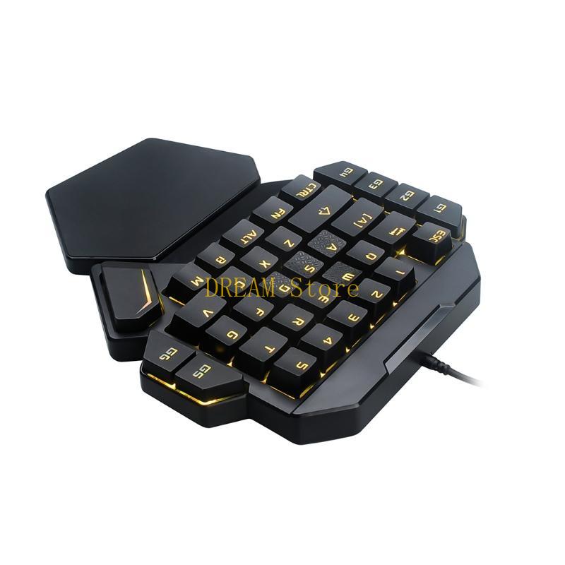 Sola mano RGB luminoso retroil - Gaming Keyboard 1 Hand reseña y precio