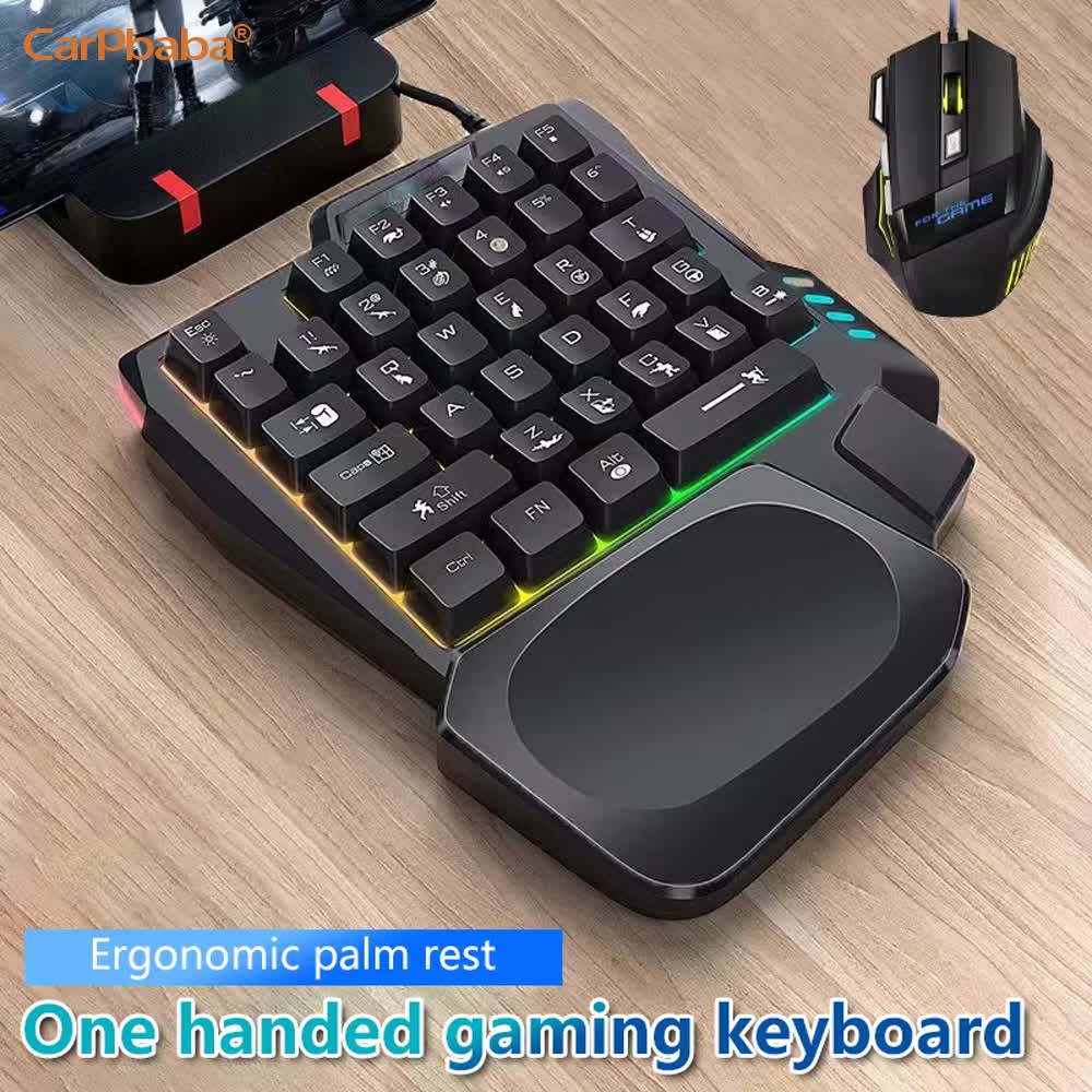 Kit de juego USB para una sola - Gaming Keyboard 1 Hand reseña y precio