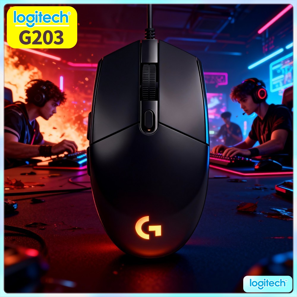 Ratón para juegos con cable Lo - Logitech Mouse G203 reseña y precio