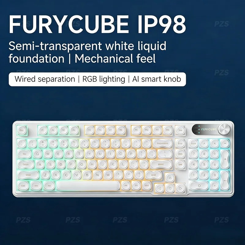 Teclado con cable FURYCUBE IP9 - Gaming Keyboard Ip98 reseña y precio