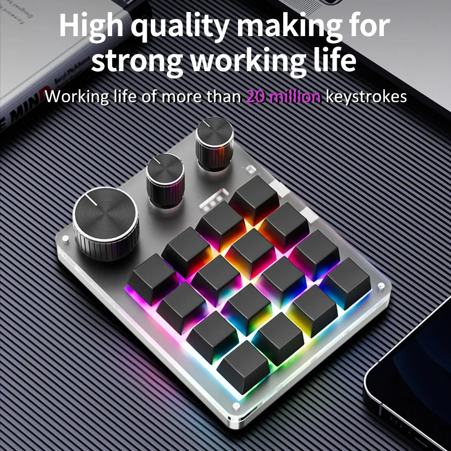 Macro de programación inalámbr - Gaming Keyboard Mechanical Wireless reseña y precio