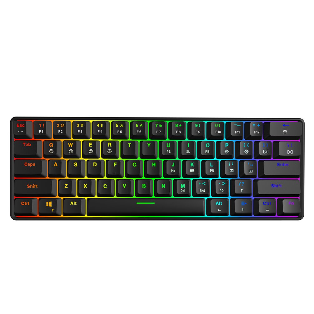 SKYLOONG GK61 Mini teclado ópt - Gaming Keyboard Bundle reseña y precio