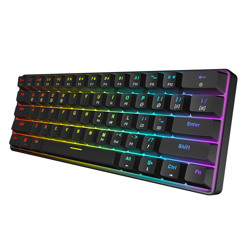 SKYLOONG GK61 Mini teclado ópt - Gaming Keyboard Bundle reseña y precio