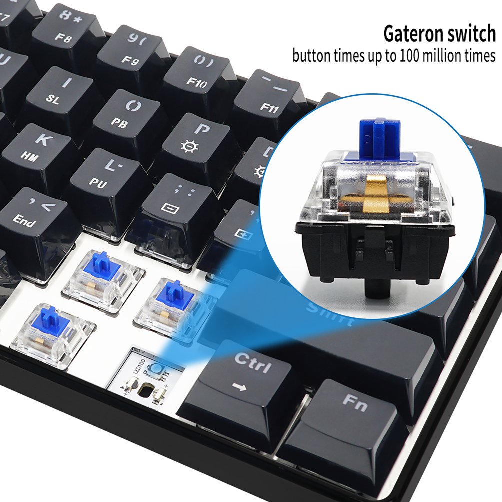 SKYLOONG GK61 Mini teclado ópt - Gaming Keyboard Bundle reseña y precio