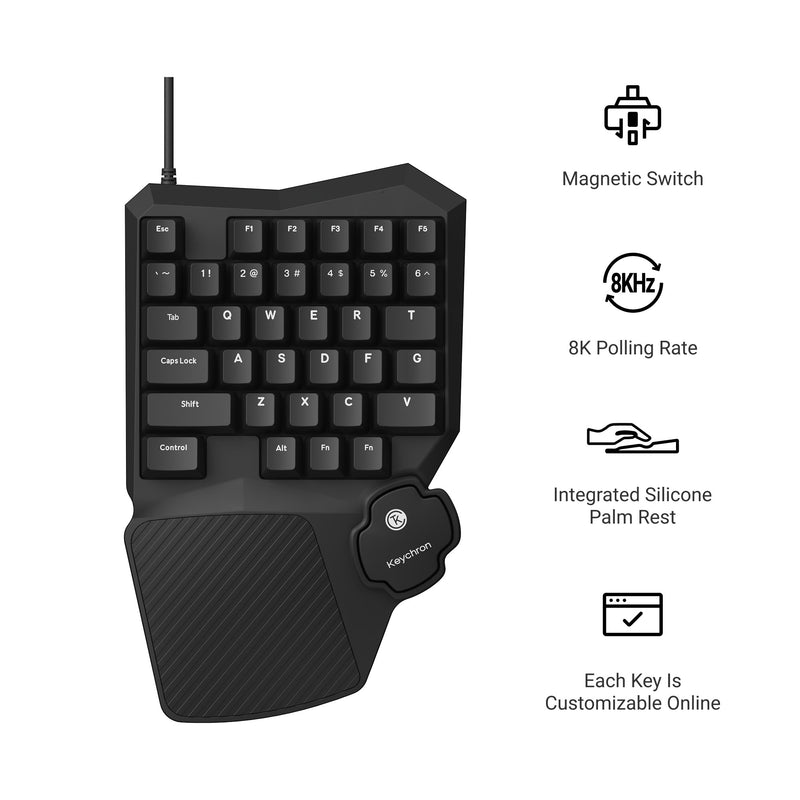 Teclado para juegos Keychron C - Gaming Keyboard 1 Hand reseña y precio