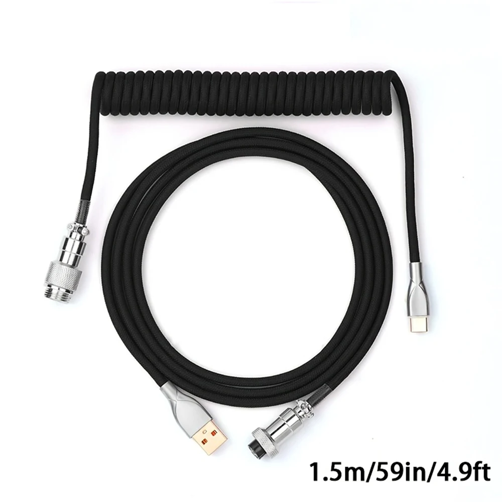 Cable de Teclado Enrollado de  - Coiled Usb Cable reseña y precio