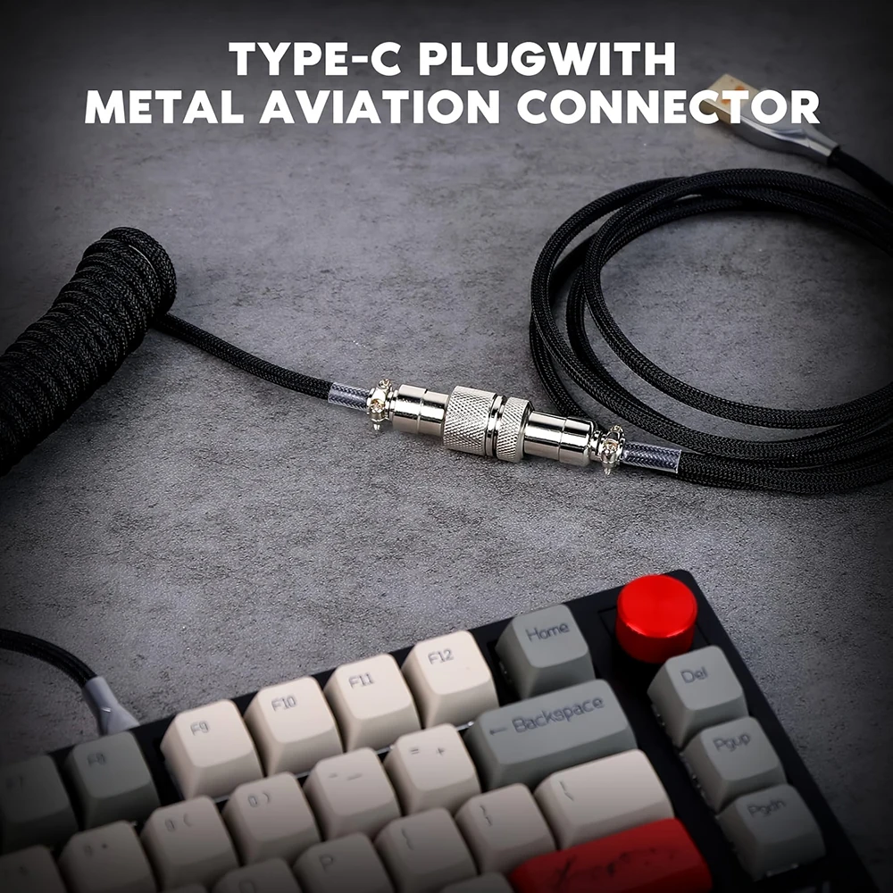 Cable de Teclado Enrollado de  - Coiled Usb Cable reseña y precio