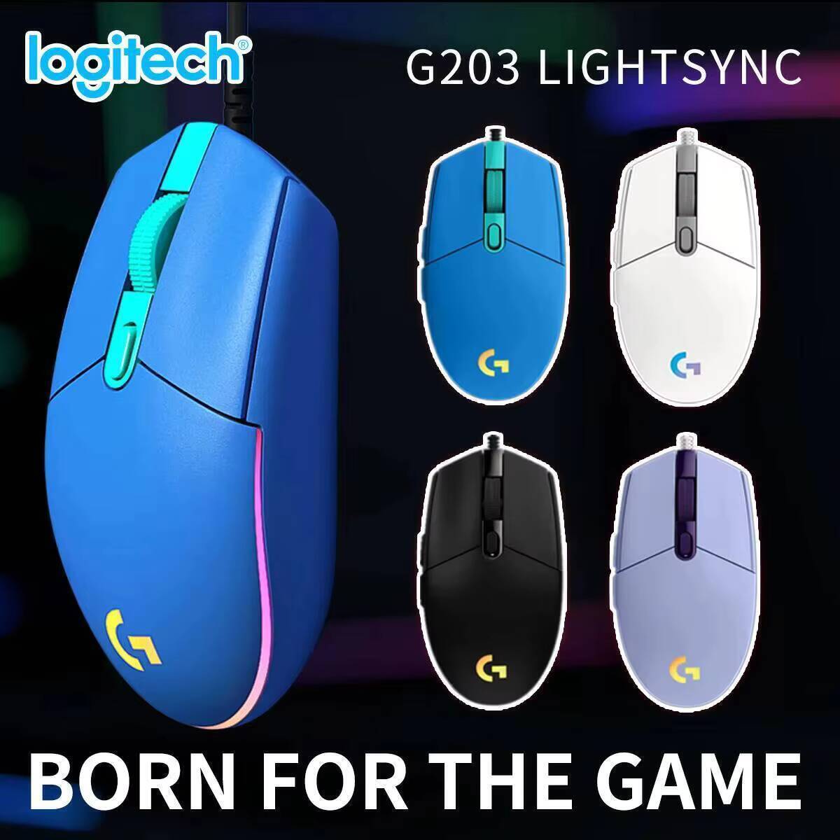 Ratón con Cable Logitech G203  - Logitech Mouse G203 reseña y precio