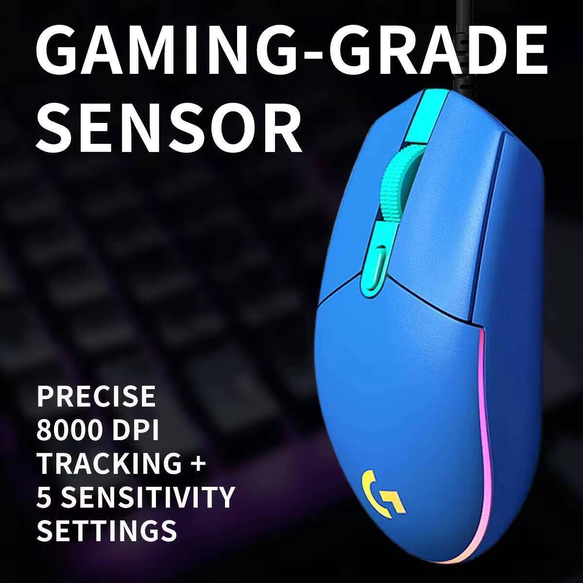 Ratón con Cable Logitech G203  - Logitech Mouse G203 reseña y precio